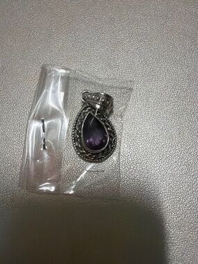 Sterling Silver Amethyst Pendant